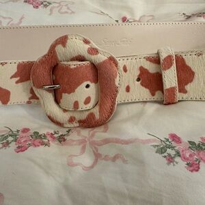 LISA SAYS GAH PINK PONY HAIR BELT